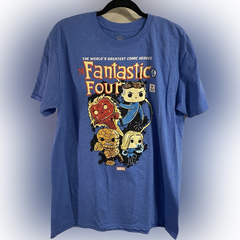 POP! Tees The Fantastic Four T-Shirt Size Large
